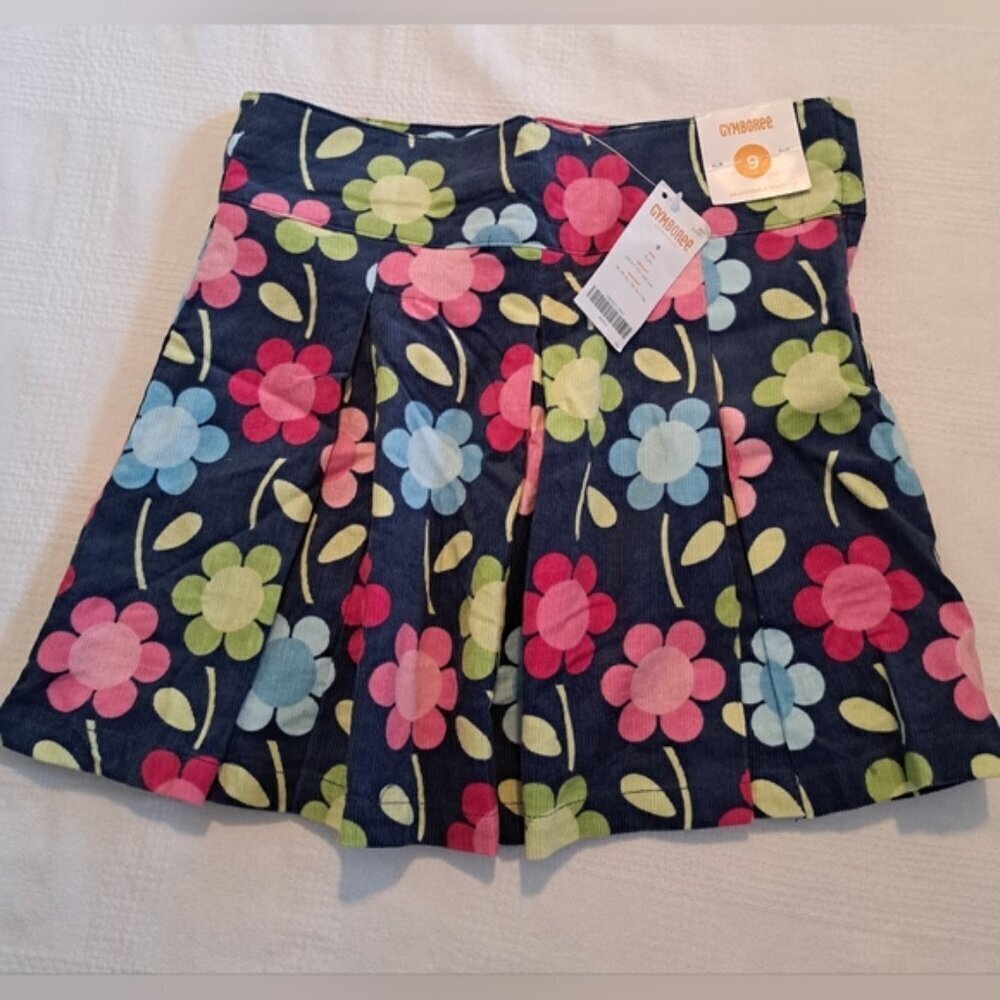 Gymboree girls size 9 Smart & Sweet corduroy skirt with modesty shorts, New